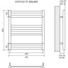 Полотенцесушитель водяной LEMARK STATUS LM44607 П7 500x600